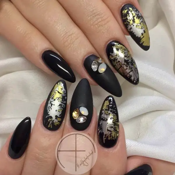 Black with Sparkles